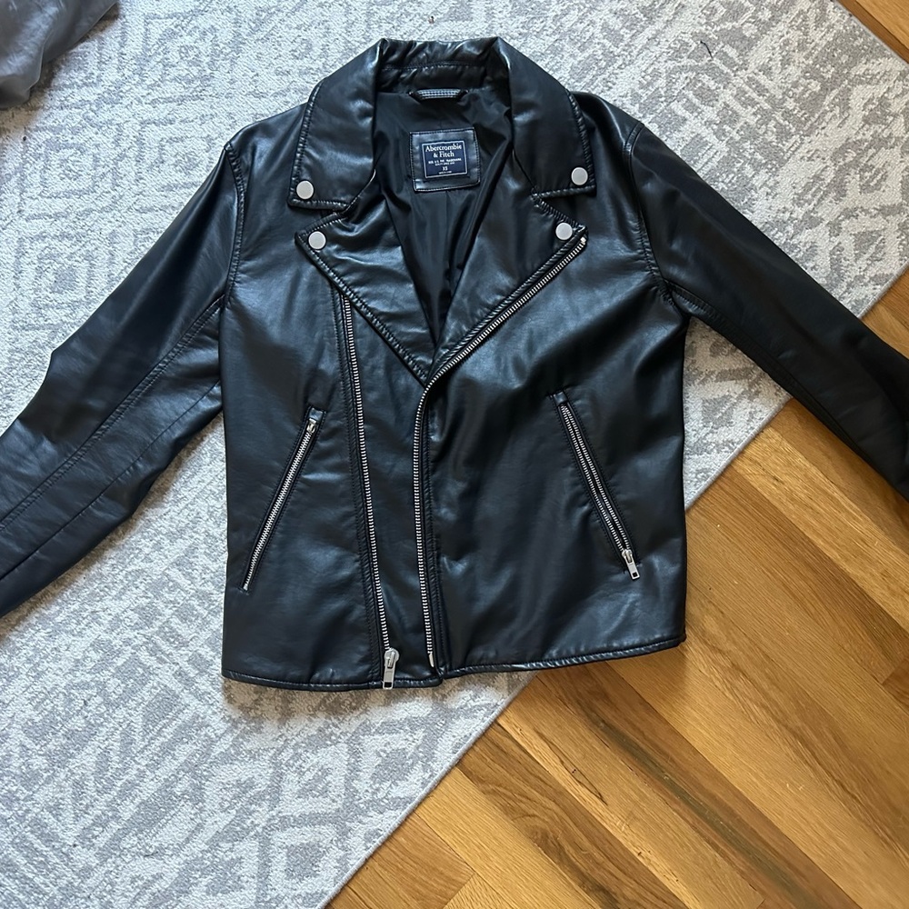 Vegan leather Moto jacket